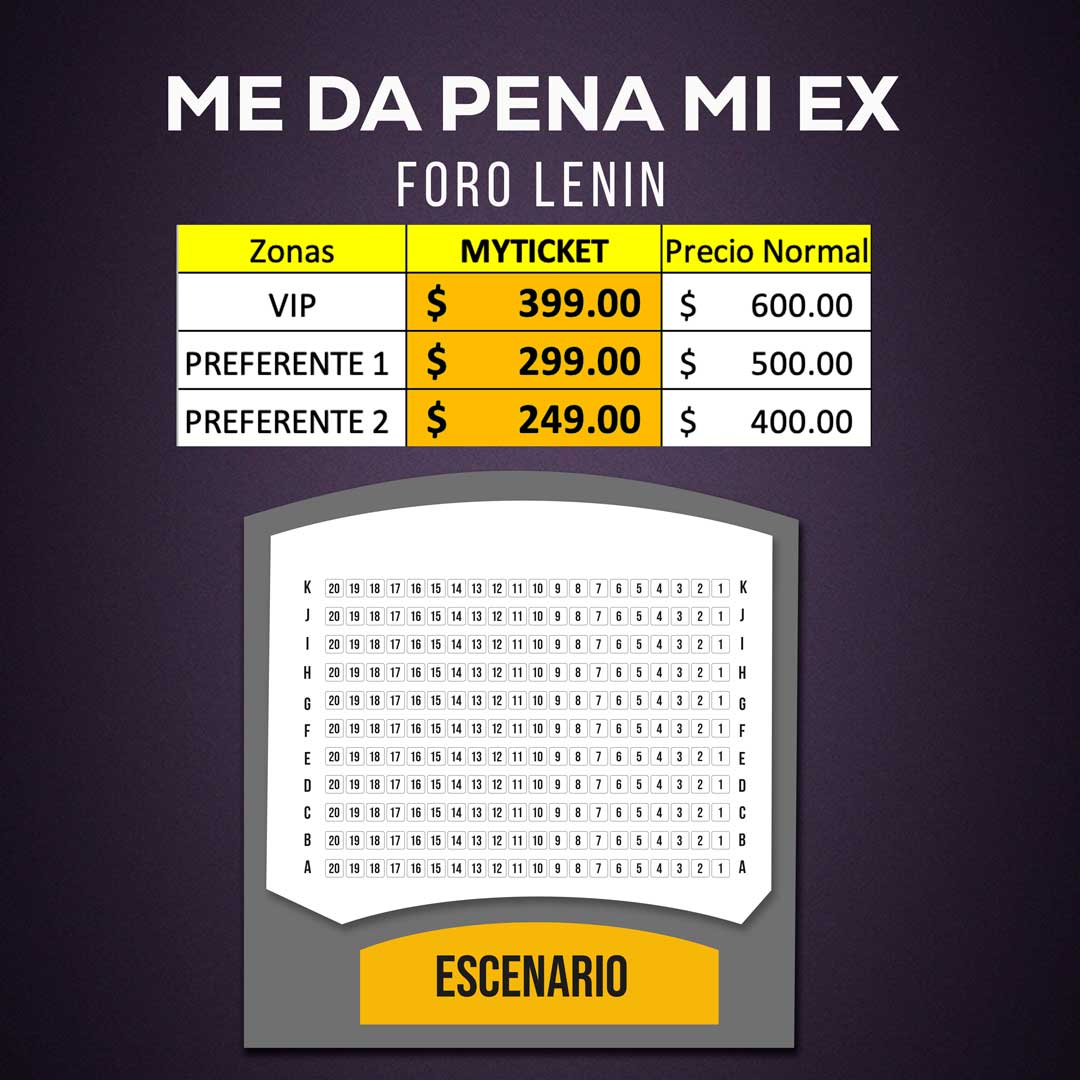 ME DA PENI MI EX ORA DE TEATRO FORO LENIN, MAPA PRECIOS