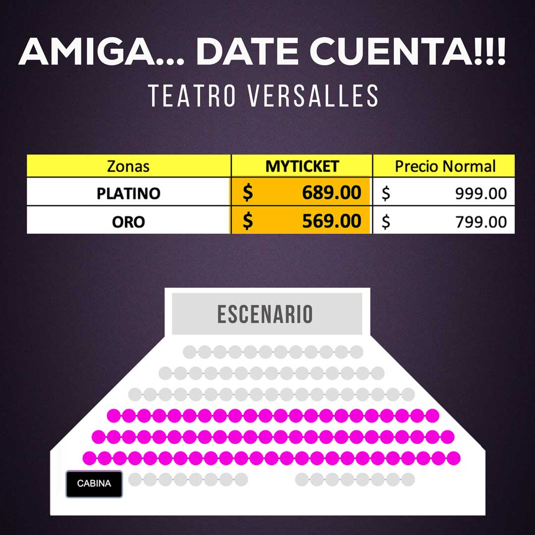 AMIGA-DATe-CUENTA-Obra-de-teatro-Musical-Teatro-Versalles-con-mauricio-islas-Susy-Lu-Violeta-Isfel-Roxana-Castellanos-Ingrid-Marts-Alexis-Ayala-Precios-Mapa_lugares-Descuentos-Boletos-Lugares-Myticketmx