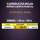 caperucita roja un super musical obra da teatro con violeta isfel - precios