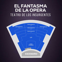 EL FANTASMA DE LA OPERA. Obra de Teatro, Musical, Teatro de los Insurgentes, Mapa, Precios, Descuentos, Mytiketmx