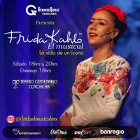 Frida el musical, teatro centenario coyoacán, precios, horarios, boletos, Mytiketmx