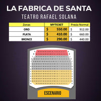 LA-FABRICA-DE-SANTA-OBRA-DE-TEATRO-RAFAEL-SOLANA-mapa,precios, Myticketmx