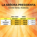 la señora presidenta obra de teatro precios