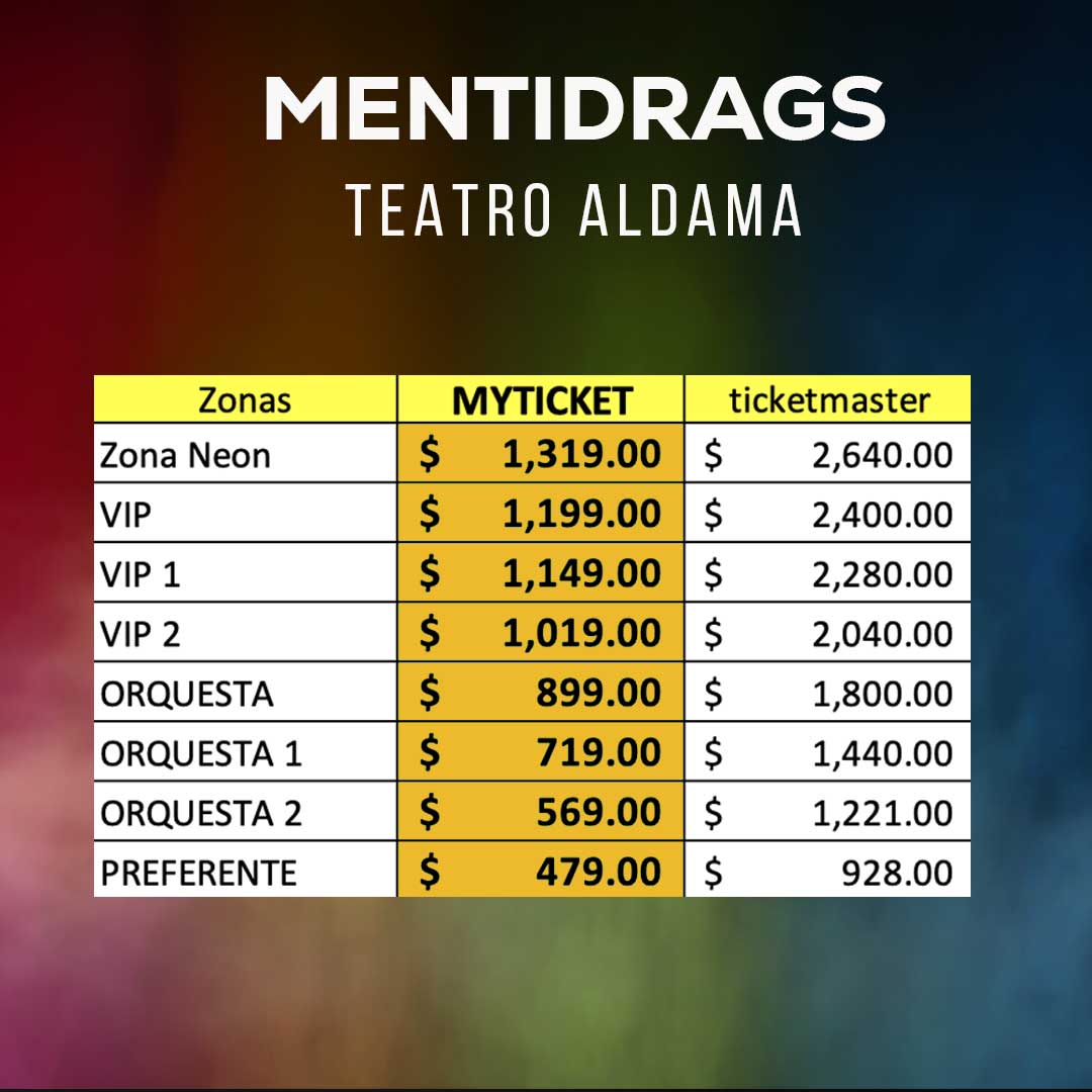 Mentidrags el musical Teatro Aldama precios