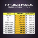 REGRESA matilda el musical centro cultural teatro 1, boletos , precios, lugares, descuentos. Myticketmx