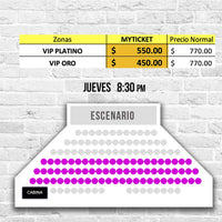 Menopausia mapa, precios Myticketmx