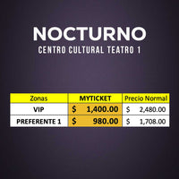 Nocturno. Con Daniel Giménez Cacho. Obra de teatro. Centro cultural teatro 2. Boletos,lugares,descuentos, precios. Myticketmx