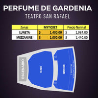PERFUME DE GARDENIA. Obra de teatro , Teatro san rafael. boletos, lugares, descuentos, precios, entradas, cartelera. Myticketmx