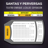 Santas y Perversas entre monjas anda el diablo obra de teatro coyoacan, precios mapa