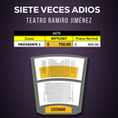 SIETE VECES ADIOS, obra de teatro musical, teatro Ramiro Jiménez, precios, descuentos, mapa, Myticketmx