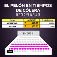 El pelón en sus tiempos de Cólera, Obra de teatro PRECIOS, MAPA