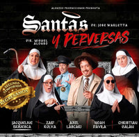 Santas y Perversas, obra de teatro de comedia, teatro Enrique Lizalde